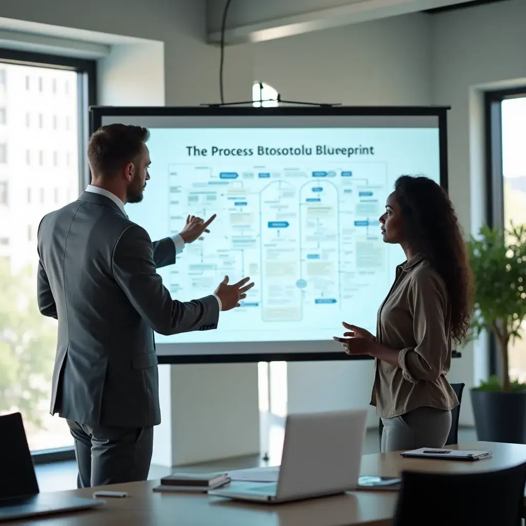 Professional business solutions illustration